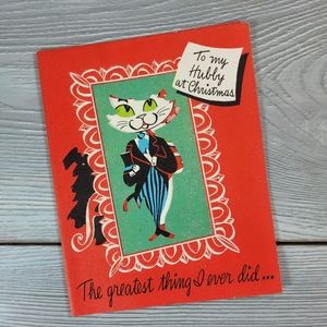 🎅🏼 RARE 1940s Vintage Funny Naughty Christmas Card - Bundle to Save $ 🎅🏼